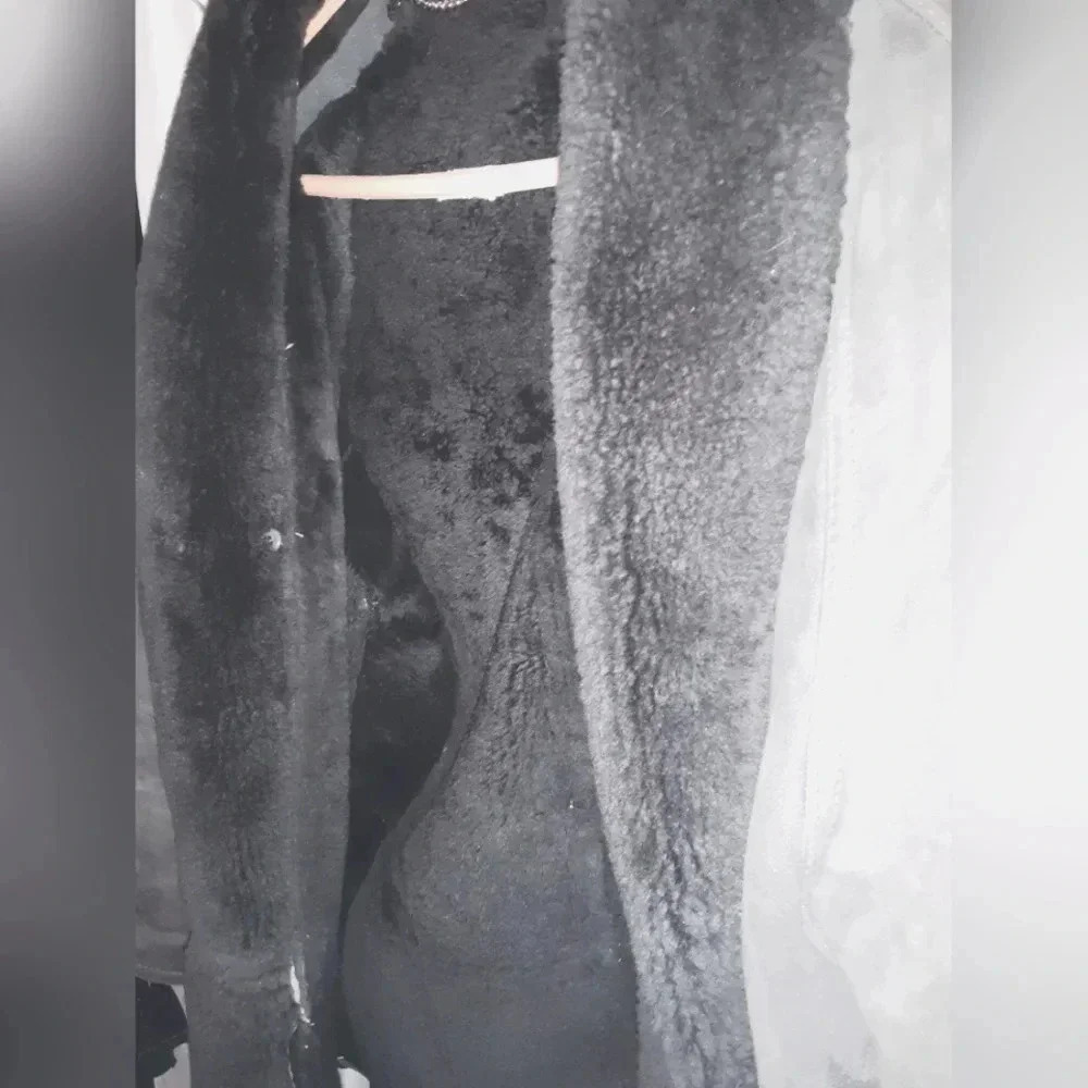 Lambs wool sheepskin mens coat